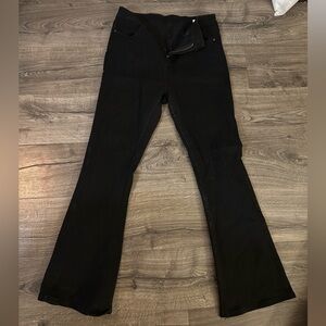 Black flare jeans